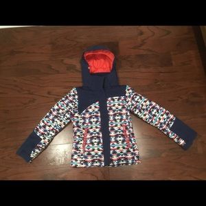 Roxy Girls Jacket - Aztec print ski snowboard 🏂 size 12